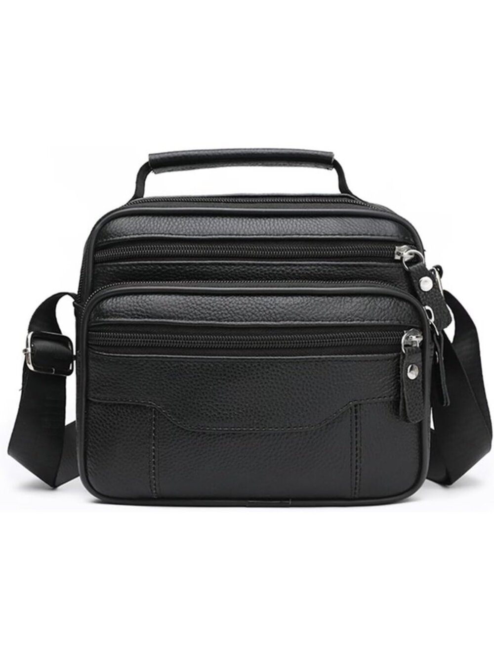 Men's Formal Genuine Leather Travel Messenger Bag Multi-function Handbag Satchel